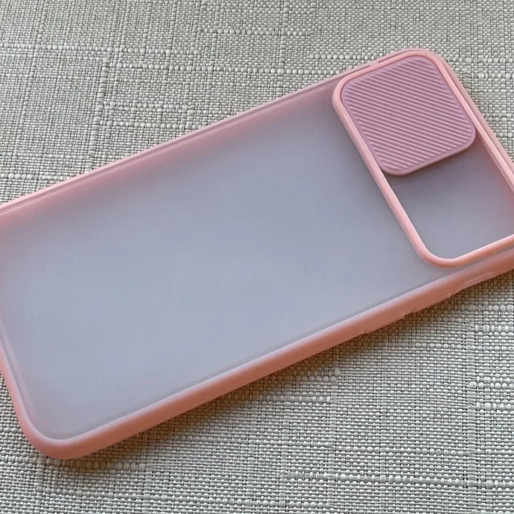 Phone Case Back Fitted Case for iPhone 11 Pro Pink Case Cover with Camera Cover